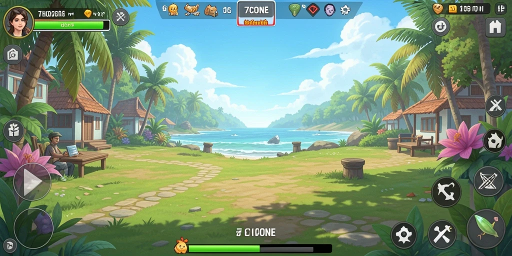 Screenshots menampilkan gameplay 7CONE yang menarik dan menyenangkan.