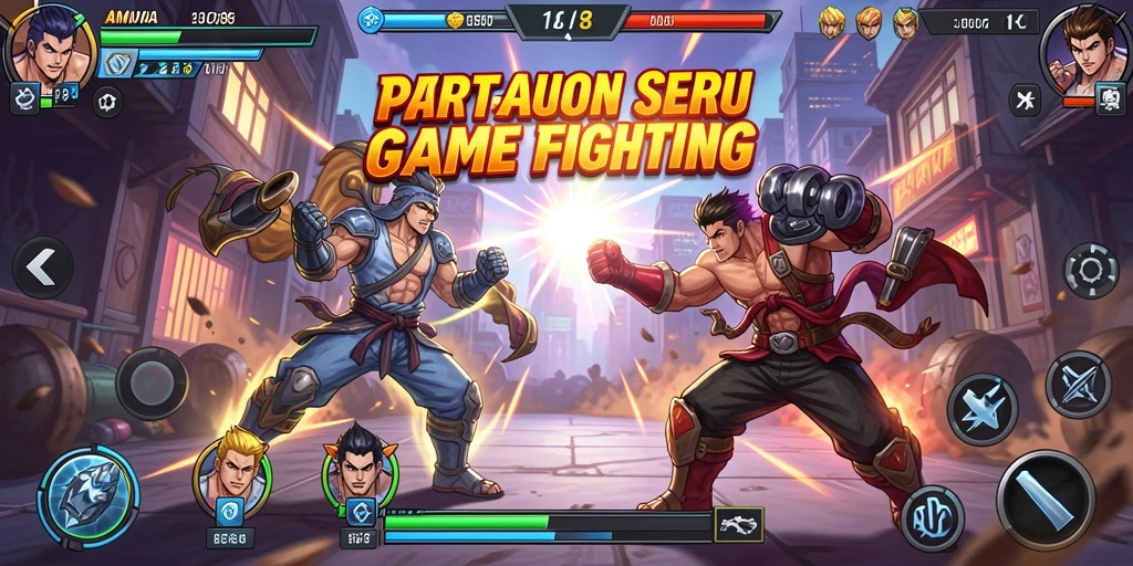 Tangkapan layar gameplay AMAVI88 yang menunjukkan aksi pertarungan yang dinamis.
