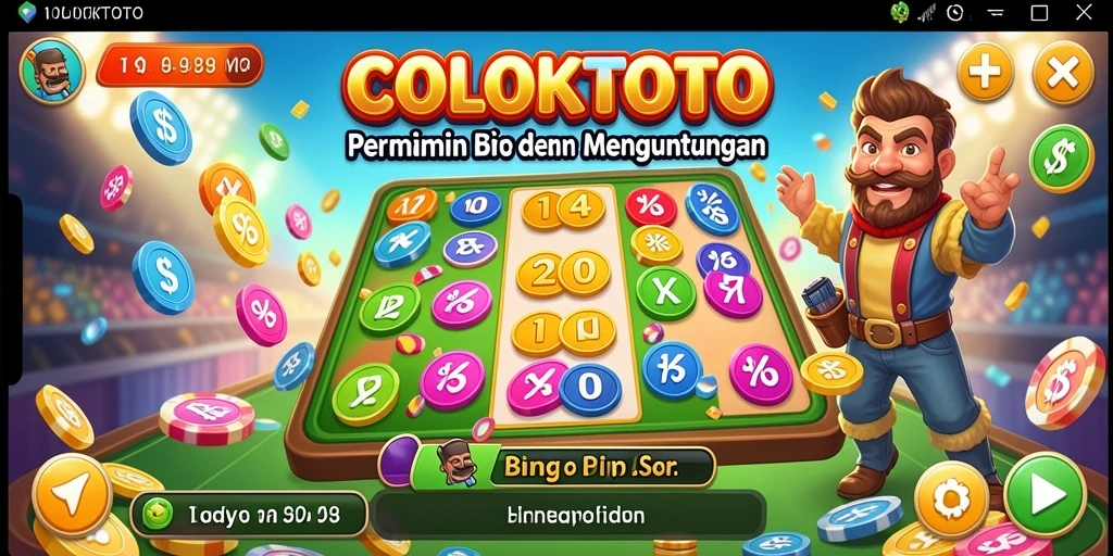 Screenshot COLOKTOTO menampilkan gameplay Bingo yang seru dan menegangkan.