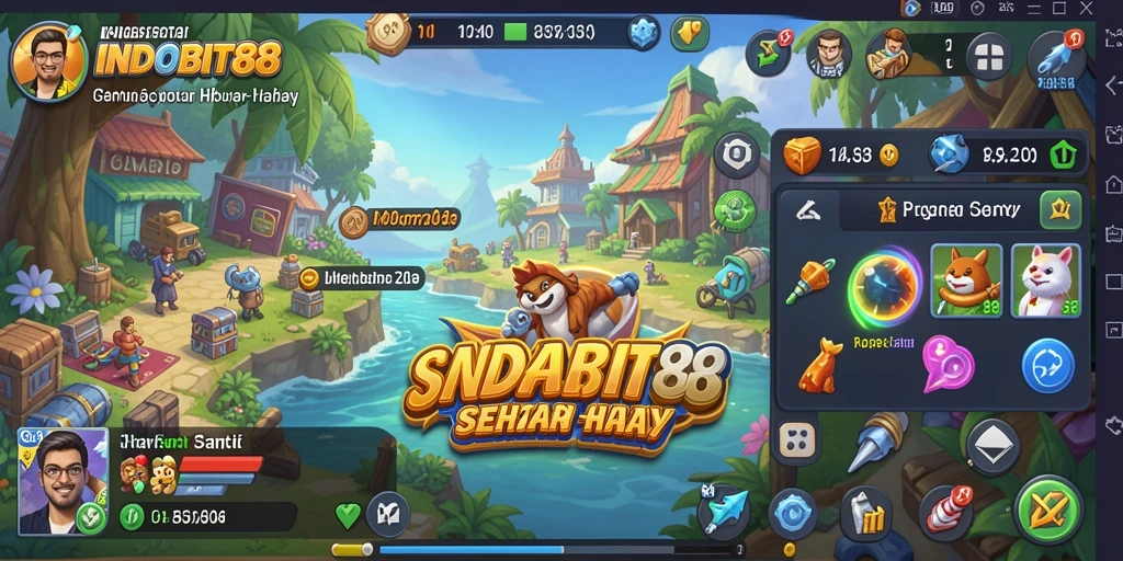 Tampilan menarik dari gameplay santai INDOBIT88 yang menghibur.
