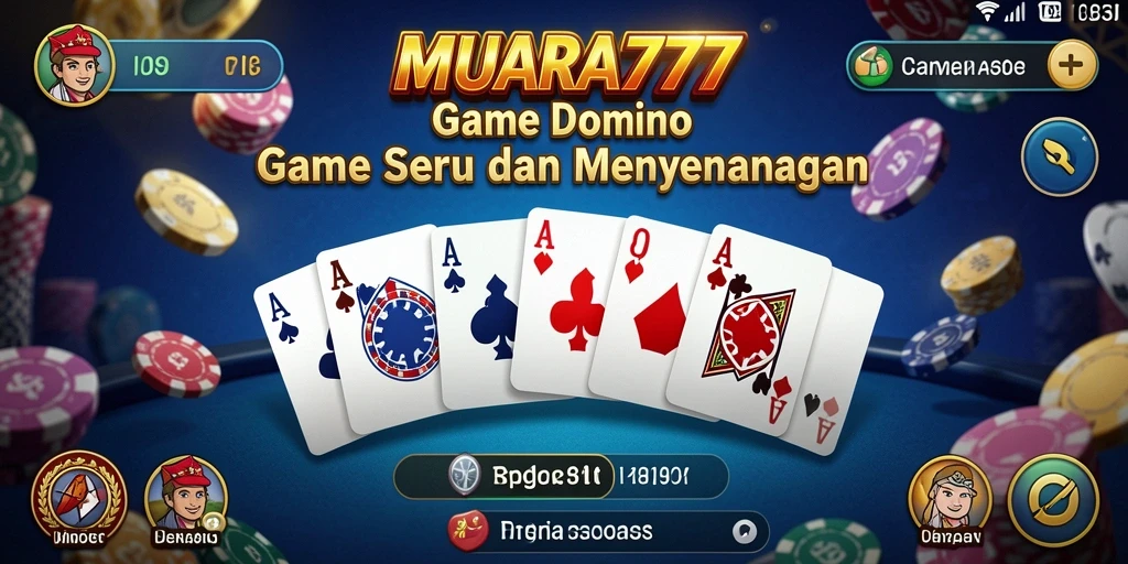 Screenshot gameplay Domino MUARA777 yang penuh aksi dan seru.