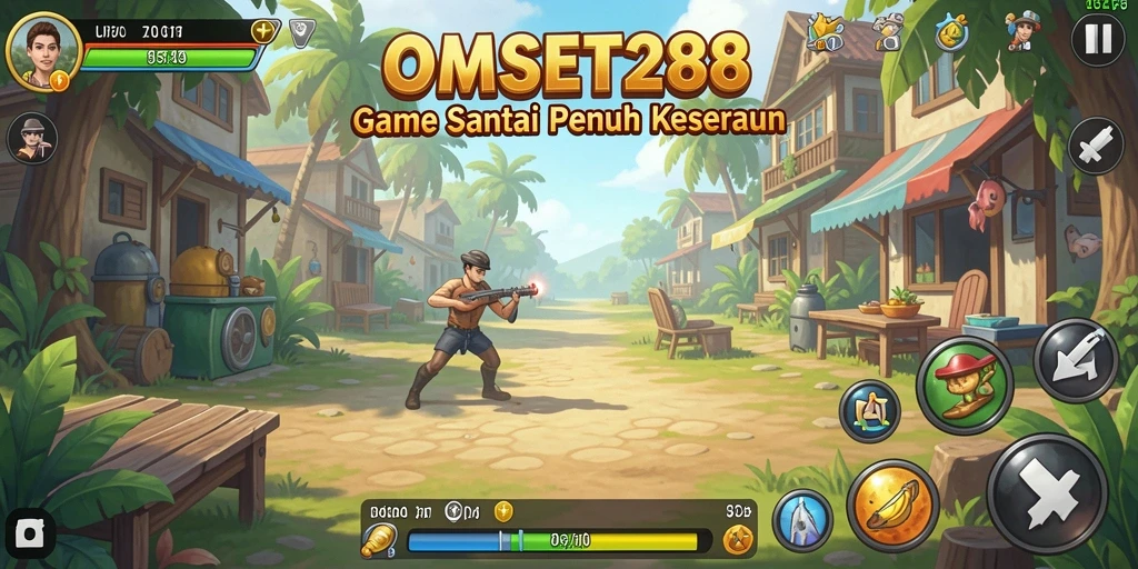 Screenshot gameplay OMSET288 menampilkan pengalaman bermain yang ceria dan unik.