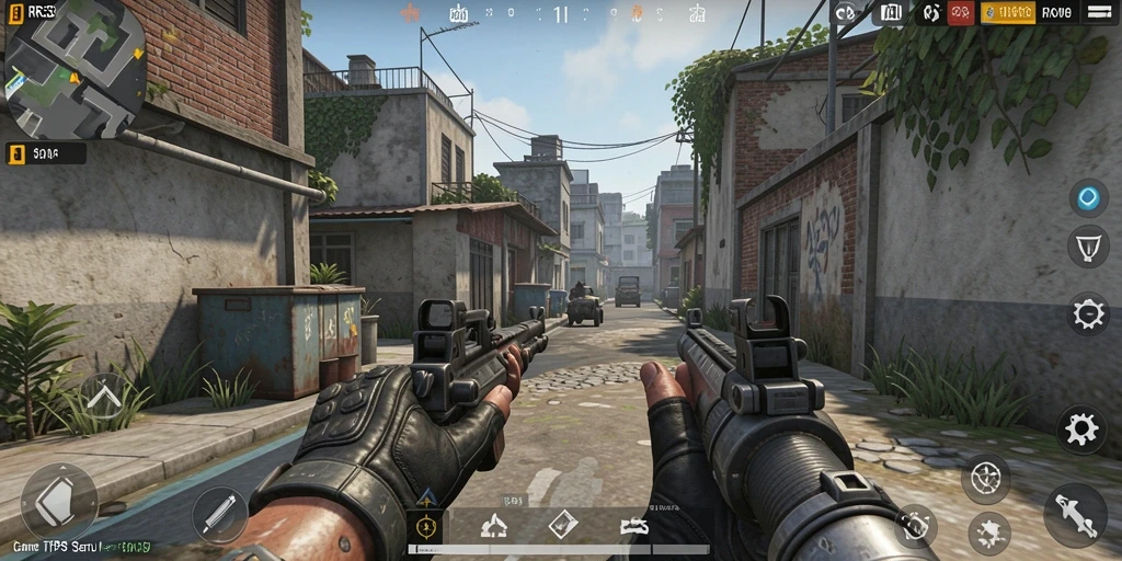 Gameplay menegangkan di RR33, aksi tembak-menembak yang seru.