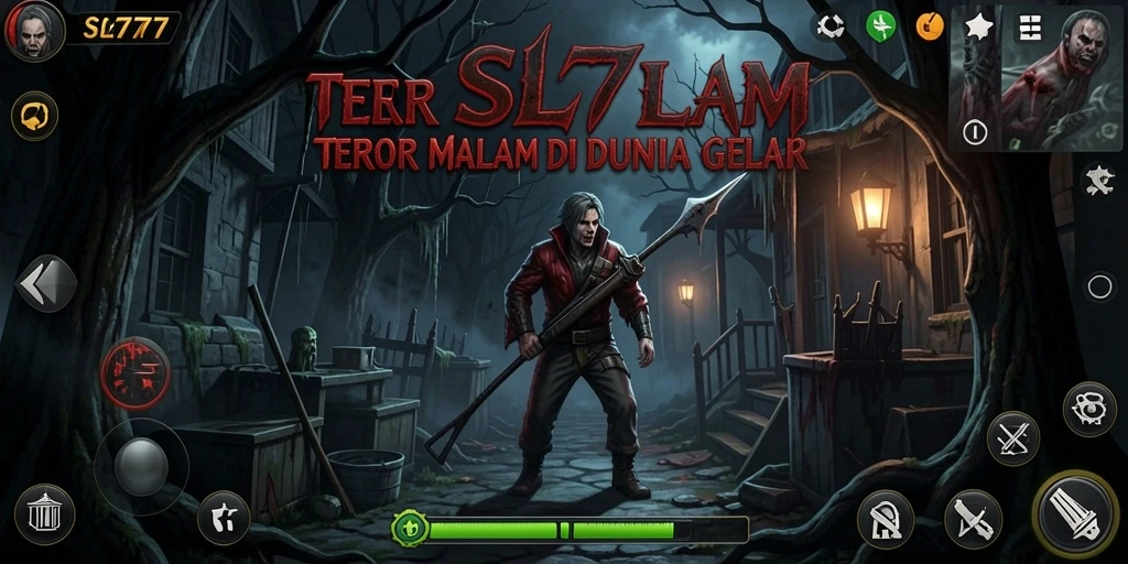 Screenshot SL777 menampilkan suasana mencekam dan gameplay yang intens.